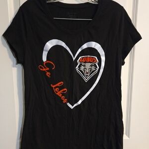 Lobos Ladies Fit Black Tee